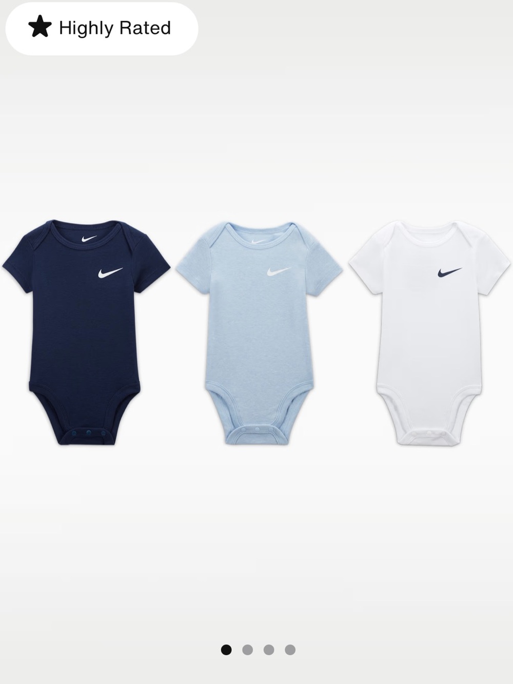NIKE Mini Me Baby 3-Pack Bodysuits